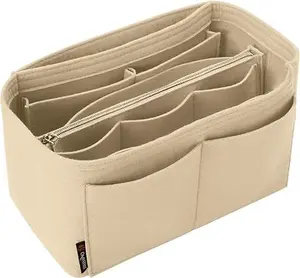 Purse Organizer Insert, Felt Tote Bag Organizer with Multiple Sizes, Handbag Divider for Inside Purse, Compatible with Longchamp, Neverfull, Speedy and More