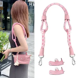 Knit3Pcs/Set Woven Bag Strap For Longchamp Mini Bag Shoulder Strap 78Cm Modified Strap Shoulder Accessories