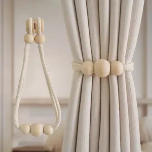 Inovaday 2pc curtain tieback, binding ropes, binding straps,magnetic decorative simple gauze curtain fixed binding Tieback