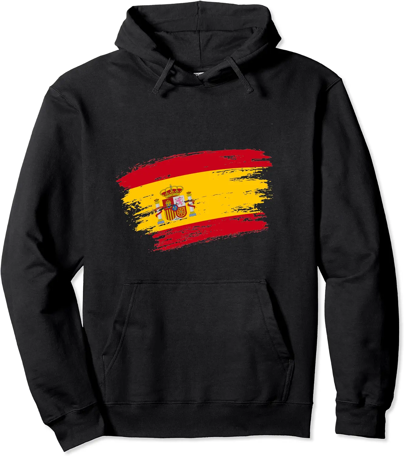 Spain flag retro vintage design t-shirt, used look grunge Pullover Hoodie - Mohamedab Shop 82B0B3LSSBMN