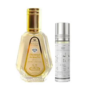 (2pc Bundle Pack) 50ml Diamond EDP Spray + 6ml Sultan Roll-On by Al-Rehab