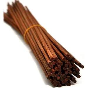 50pcs Coloring Rattan Reed Diffuser Replacement Refill Sticks (12"x3mm, Brown)