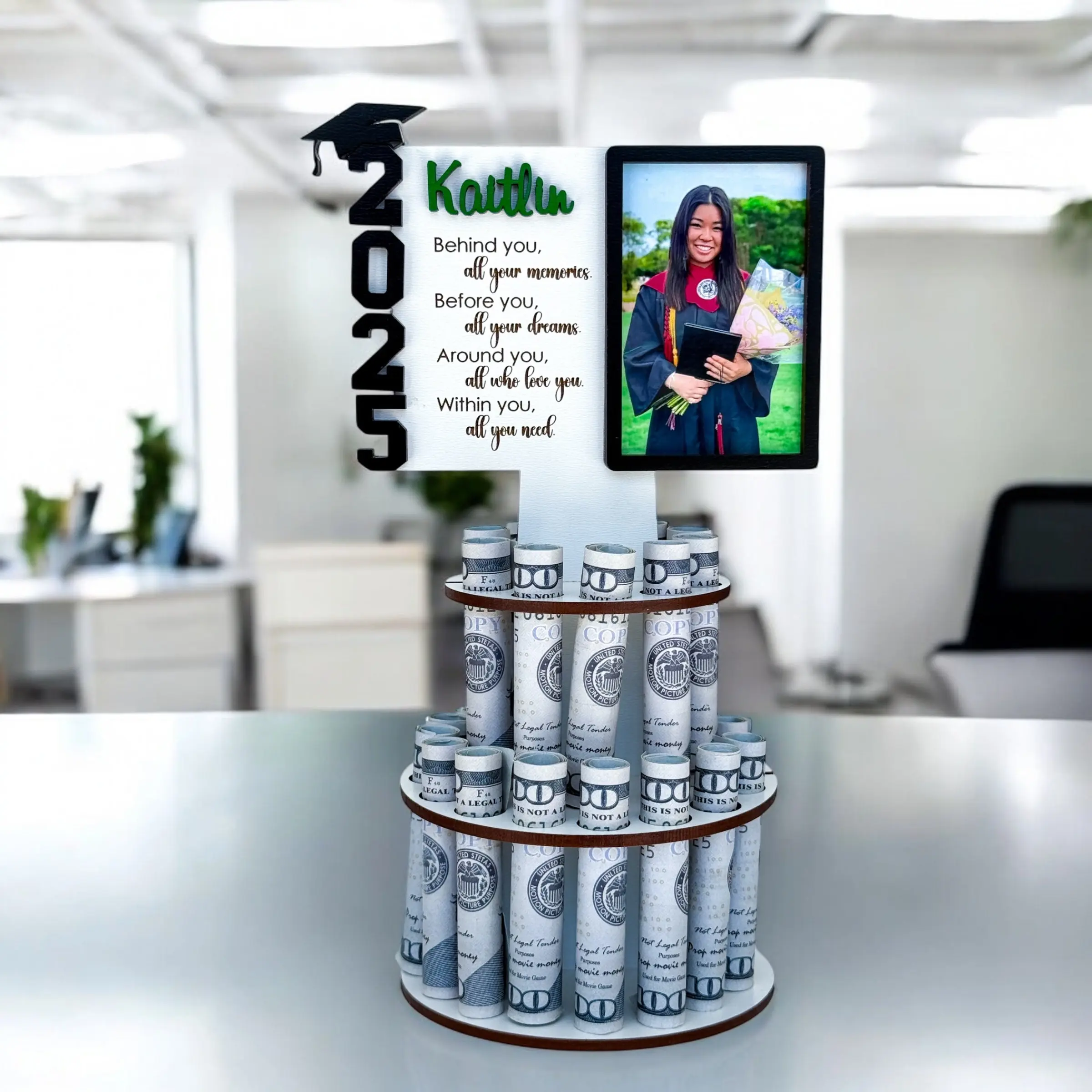 Personalized Graduation Money Holder 2025 - Custom Graduation Money Tree Gift (Design 3)