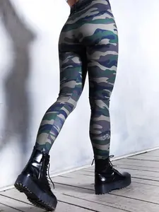 Camo Leggings, camouflage leggings, festival clothing, hip hop clothing, plus size workout leggings, high waisted leggings for women