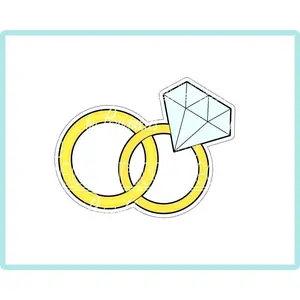 Wedding Rings Cookie Cutter
