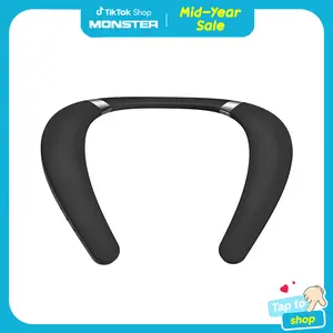 Monster Boomerang Wearable Bluetooth Neck Speaker, Wireless 6.0, 165H Battery, IPX7 Waterproof, Dual Mic, Surround Sound for Home, Gaming, Movies & Travel - Deals For You Days- SummerWins - DealsForYouDays