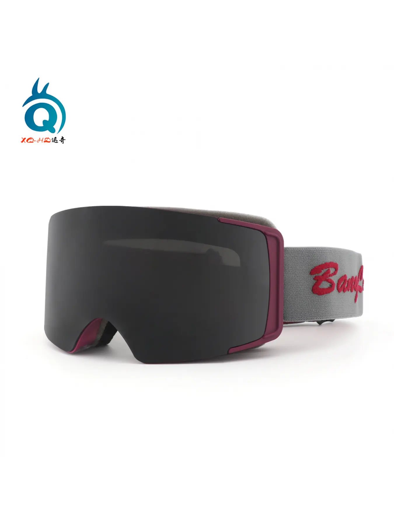High end ski goggles with magnetic suction cylindrical double-layer anti fog for men and women, outdoor windproof and anti snow goggles