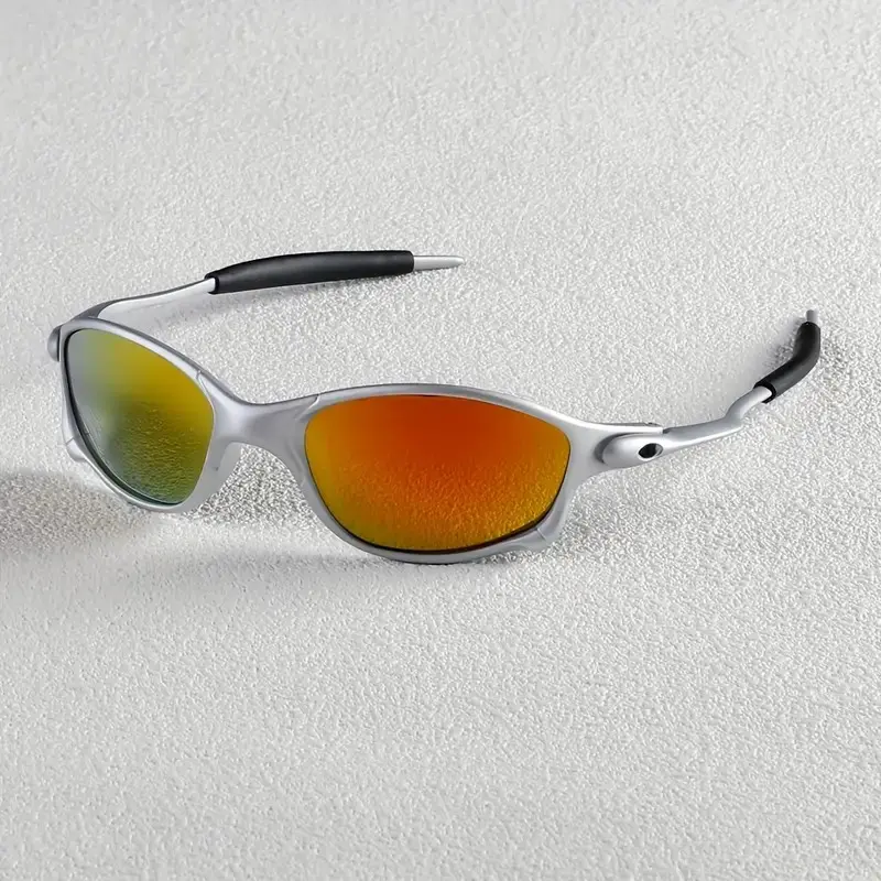 Unisex Polarized Cyberpunk Y2K Sunglasses (1 Pair) - Plastic Full Rim Oval Oversized Shield Design, UV Protection for Hiking, Streetwear, TikTok-Worthy Outdoor Looks