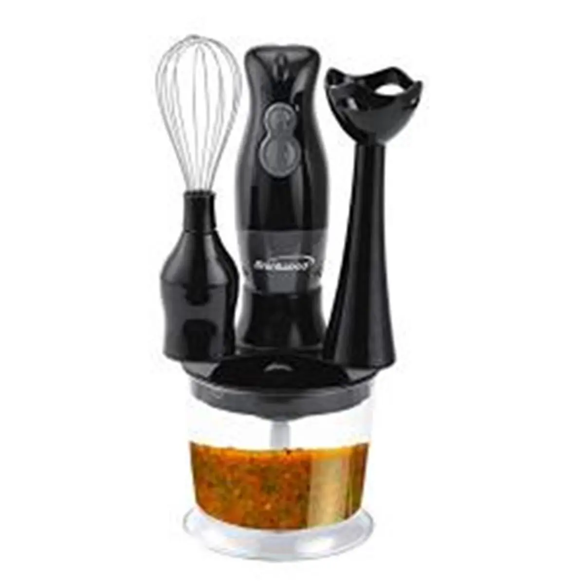 212 MAIN 300W Portable Power Hand Blender - Black Household Kitchen Appliance with Included Whisk for Mixing Tasks, Blender Portable, Portable Blender