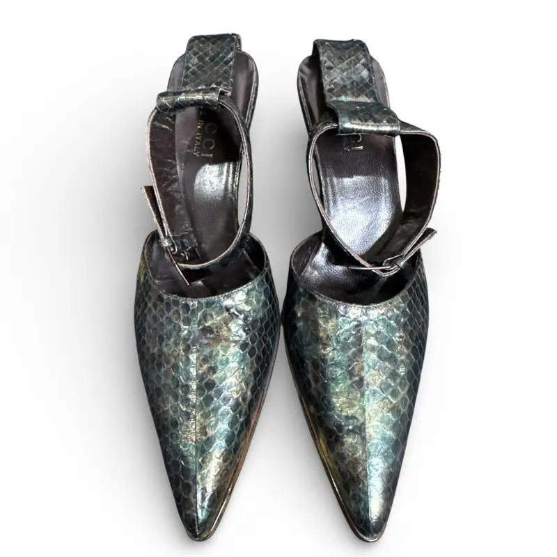 Gucci Leather Heels Spring Summer 1997 Collection by Tom Ford.