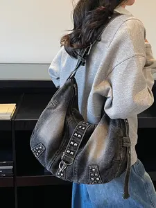 1pc Stylish Minimalist Casual Vintage Shoulder Bag Perfect for Daily Commuting, Shopping, Schooling Durable, Versatile, Large Capacity Essential Women's Shoulder Bag