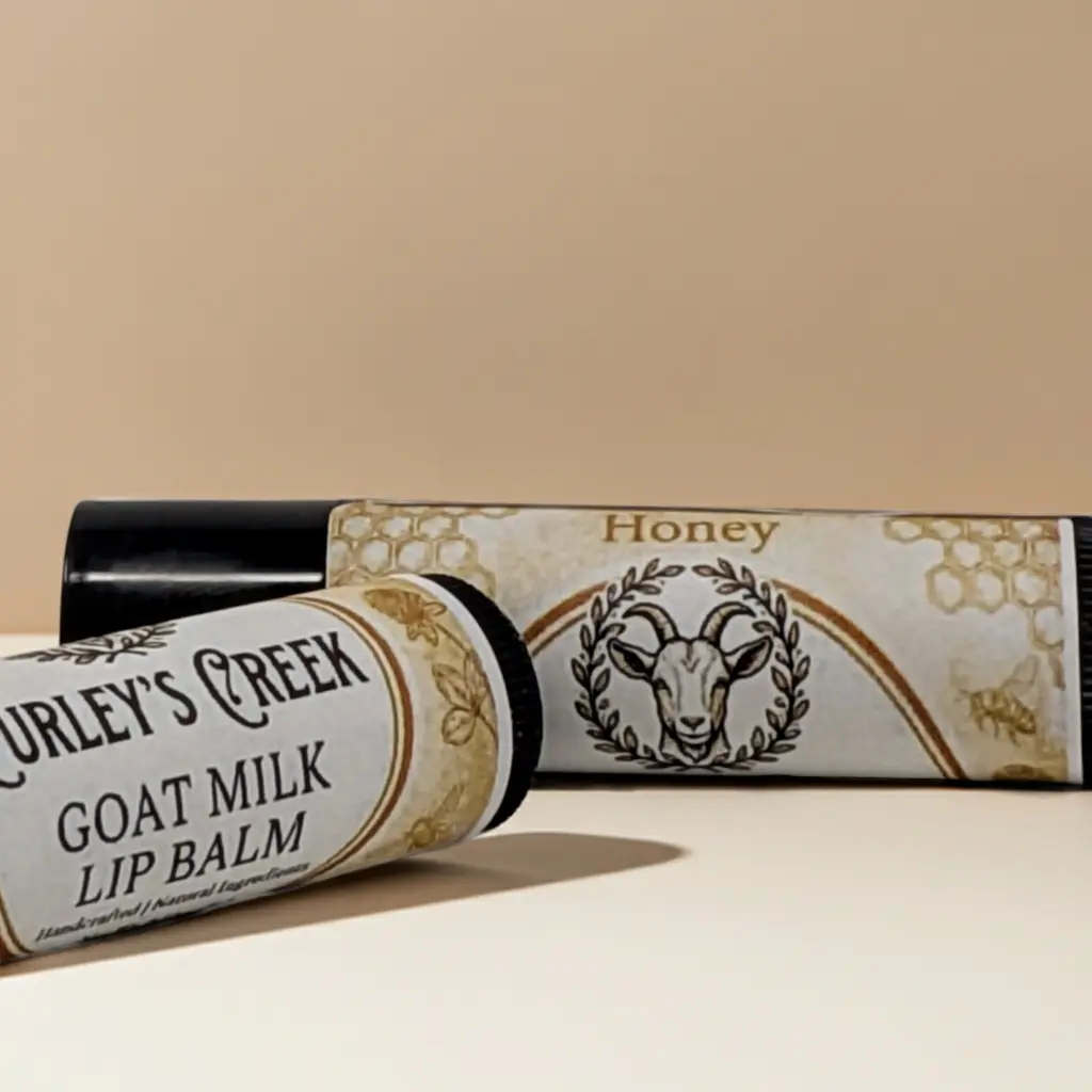 Goat Milk Lip Balm | Honey | Handmade Natural Skincare | Curley’s Creek®