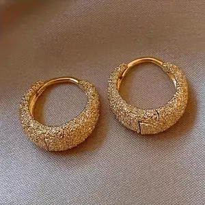 LIGHT CATCHER JEWELRY Elegant Vintage-Inspired Geometric Hoop Earrings for Women - Copper, Perfect for Daily Wear & Parties, Luxury, Fashion,  Style, Elegant Style