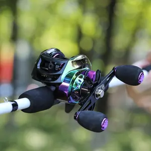 Sougayilang Crixus Baitcasting Reel and Rod Combos - IM6 Graphite Blank Rods, EVA Handle, Outdoor Fishing Supplies for Freshwater, Bass Fishing Gear, Swimbait, and Topwater Lures