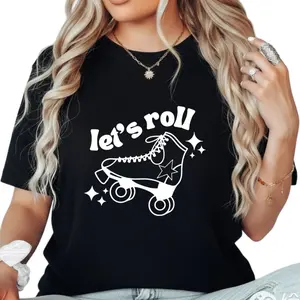 Let's Roll Shirt, Roller Skate T-Shirt, Roller Skating Gifts, 80s Shirt, Skater Shirt,Roller Derby Shirt,Roller Unisex Tee,Summer Tee