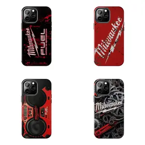 Mechanic Tool Box Style Protective,Heavy Duty Power Tool Inspired Red, Case Compatible with iPhone 7, 8, X, 11, 12, 13, 14, 15, 16 17 & Samsung Galaxy S21, S22, S23 & S24 S25 series
