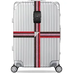 Travel Luggage Strap Adjustable Suitcase Packing Belt with TSA Combination Lock