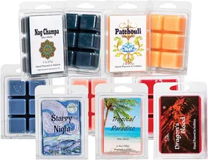 Free Spirit Bundle Combo Set of Five Scented Wax Melt Cubes - Nag Champa, Patchouli, Starry Night, Tropical Paradise, Dragon's    for Him Her Hippie Soul BFF