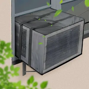 Mesh Air Conditioner Cover, Ventilated Window Air Conditioner Mesh Cover for Outside AC Unit Protection, Bugs Rain Dirt Resistant Sturdy AC Covers