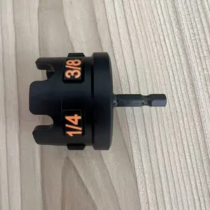 Hex Shank Drill Bit Attachment, Quick Nut Bolt Removal Tool, Compatible with 1/4", 3/8", 1/2" Threads, Durable Design, Screw Extractor Bits, Tool Accessories