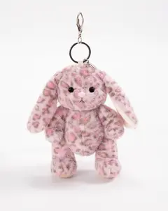spotteGetahug Kiki Leopard Bunny Plush | 5.9 Inches Pendant Bag Charm Keychain Gift
