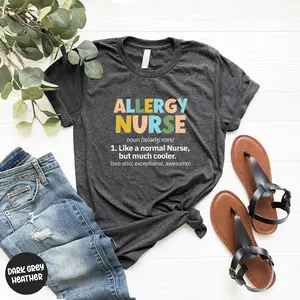 Allergy Nurse Tee Allergy Nurse Gift Phlebotomist Nurse Tee Medical Technologist Tee Gift For Phleb Anesthesist Phlebotomy Tee R801AllerNurse