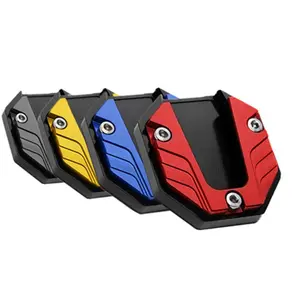 Motorcycle Side Stand Enlarger, Universal Motorcycle Side Stand Plate, Motorcycle Accessories for Bicycle Touring Cruiser, Motorbike, Motorcycle Parts