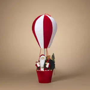 Lighted Musical Collapsible Santa Balloon