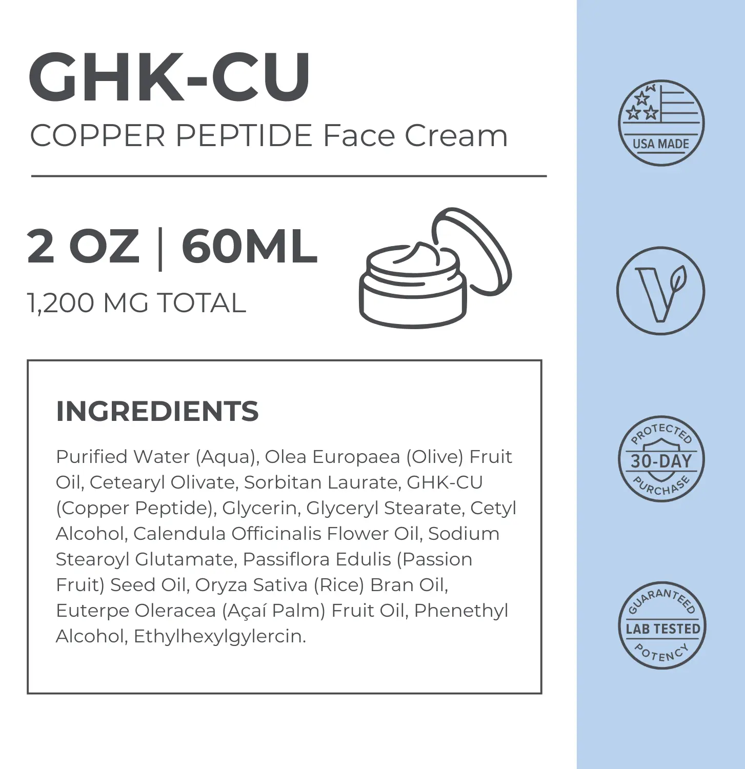 ghk-cu purchase 99% Pure Copper Peptides (ghk-cu) | Great for DIY - 1 Gram main image 1