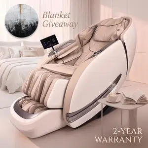 Massage Chair BV-2 Full-Body 2026 Zero Gravity SL-Track Shiatsu Recliner with 12 Auto Modes Foot Rollers Waist Calf Heating Thai Yoga Stretch AI Control Body Scan