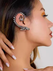 Dragon Design Ear Cuff for Men,  Unique Personality Earrings for Party, Daily Clothing Decor, Trendy All-match & Exquisite Jewelry for Birthday Gift