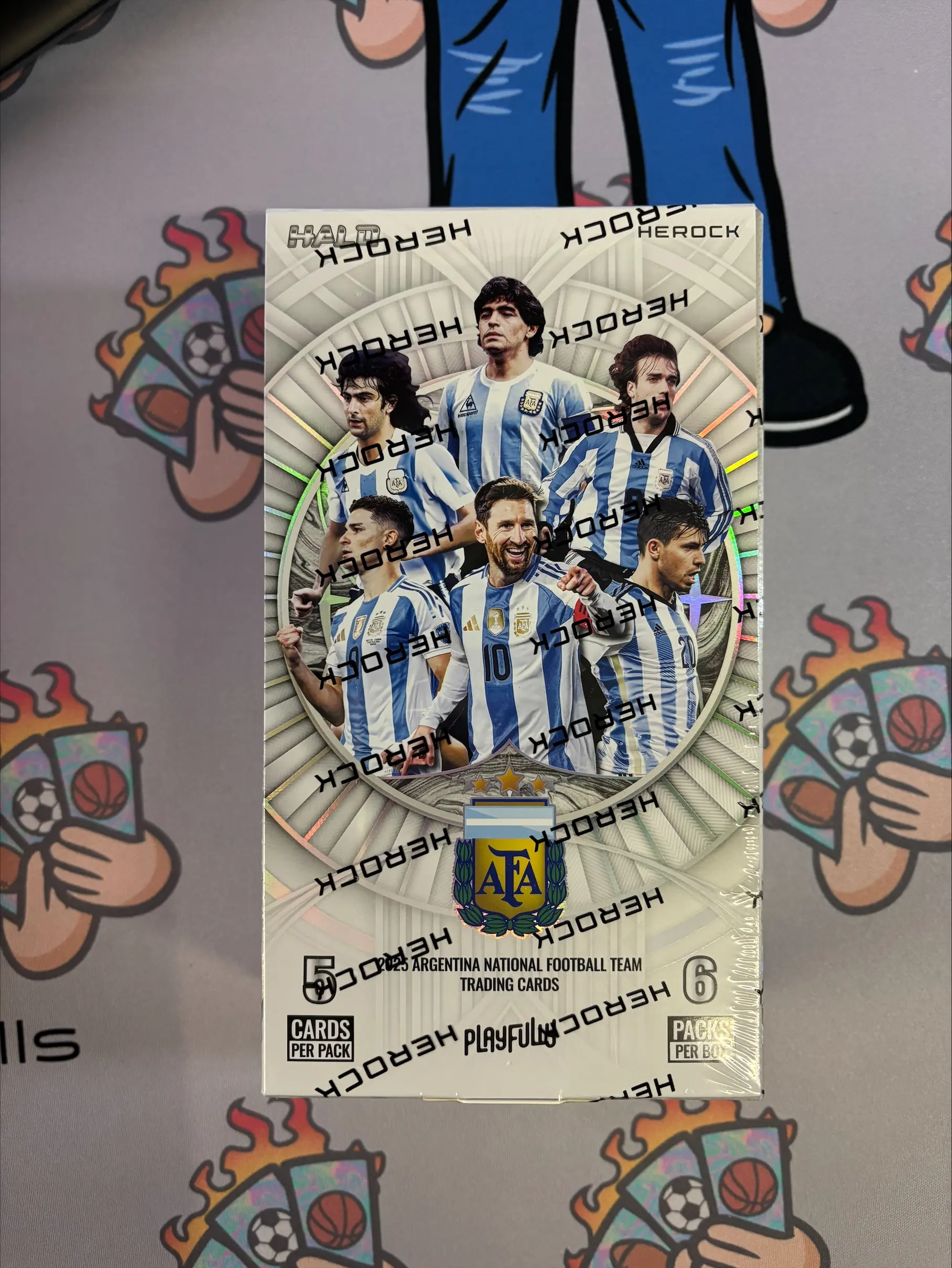 1 (ONE) Single Pack - 2026 Cardsets HALO HEROCK Series Argentina National Soccer Team Hobby
