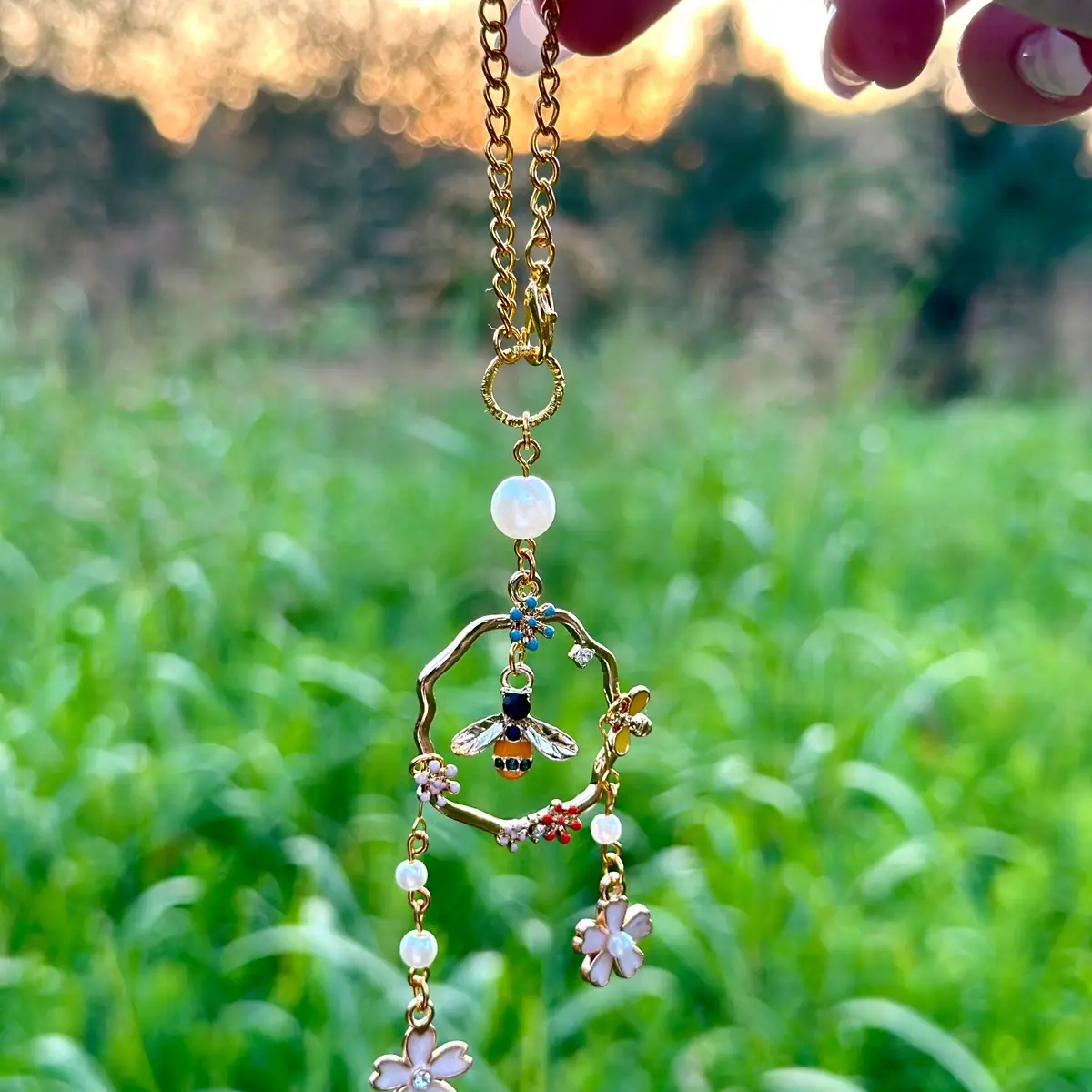 Bee Sun Catcher Car Charm