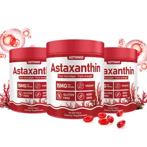 Summervibes Astaxanthin 15mg Supplements, Fresh Microalgae Source, Supports Eye, Skin, Antioxidant, Joint Non-GMO Gluten Free 90 Softgels