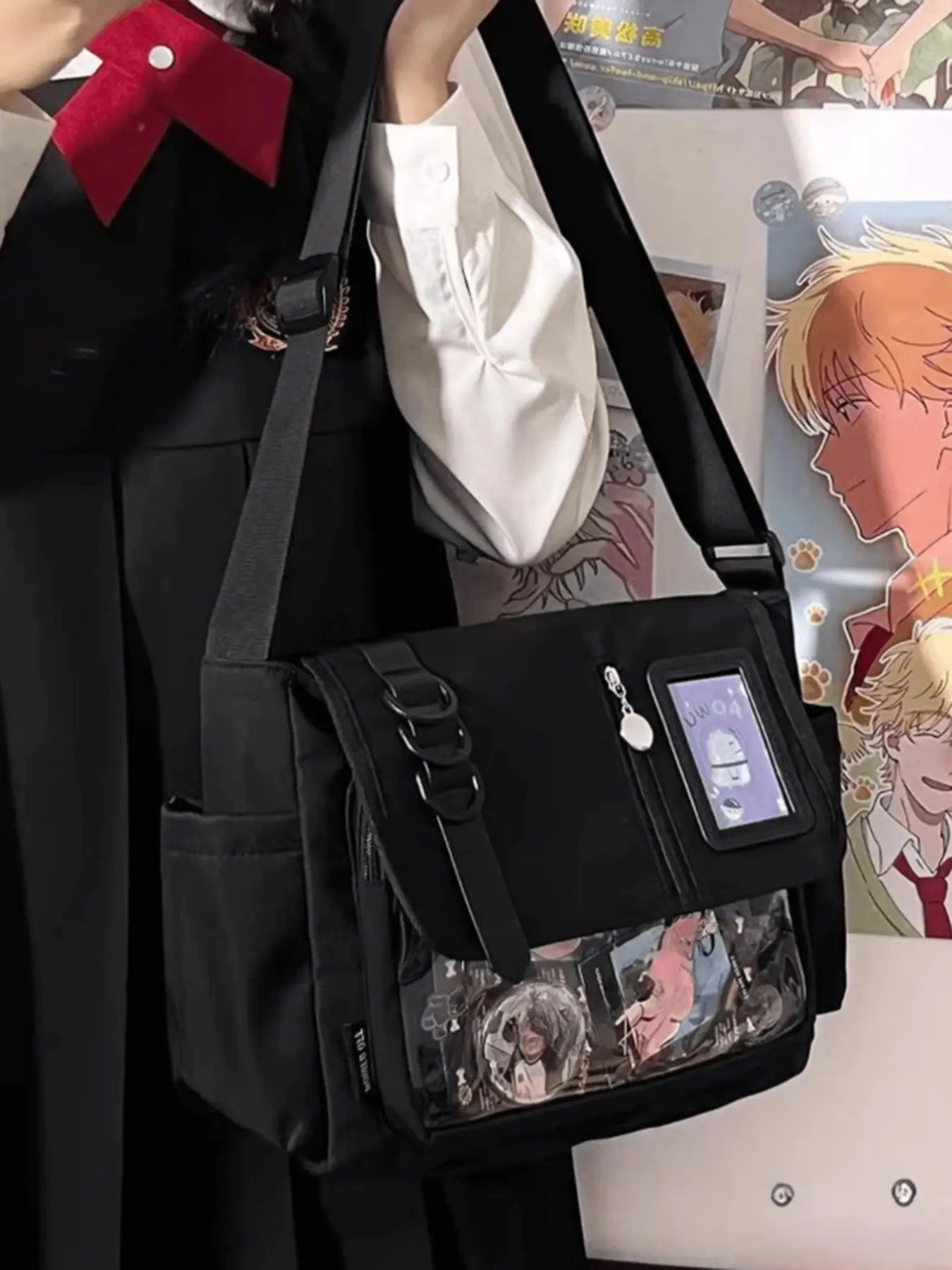 Simple and multifunctional transparent shoulder bag, casual and fashionable, with multi-pocket design, storage crossbody bag, suitable for daily commuting, shopping, etc. Casual Commuter Bag Fashionable Unique Bags Stylish Versatile Bag Crossbody Purse