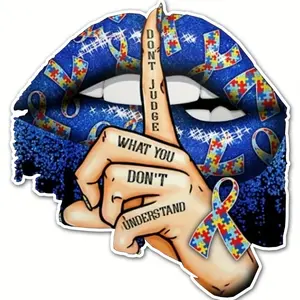 6 Pack Rust Patches for Teens Autism Awareness Blue DIY on T Shirts Pillows Bags Craft Accessories