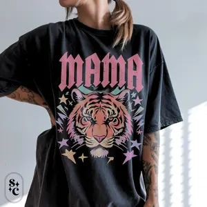 MamaTiger Shirt, Badass Mom Tshirt, Rebel Mama Tee, Wild Mom T-shirt, Cool Mom Shirt, Comfort Colors, Powerful Mom Shirt, Mama Bear Shirt