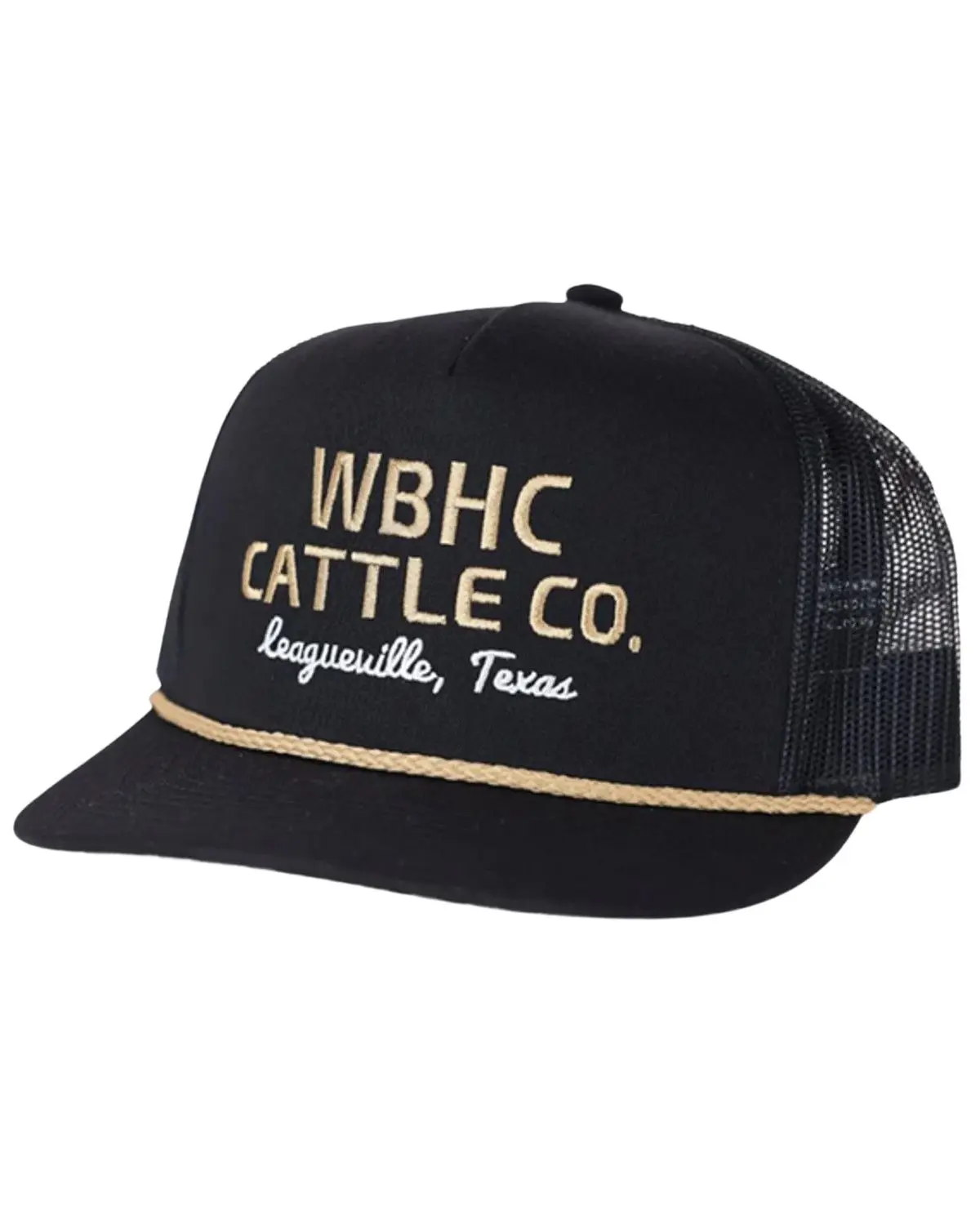 Whiskey Bent Men's Men'S Gold Logo Ball Cap - Blkgld