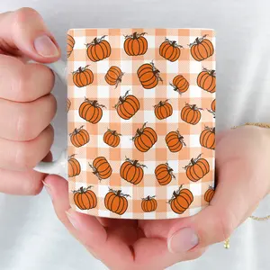 FDT Autumn Pumpkin Mug – Hidden Message Halloween 11oz Coffee Mug – Cute Fall Gift for Coffee Lovers, Halloween, and Autumn Lovers