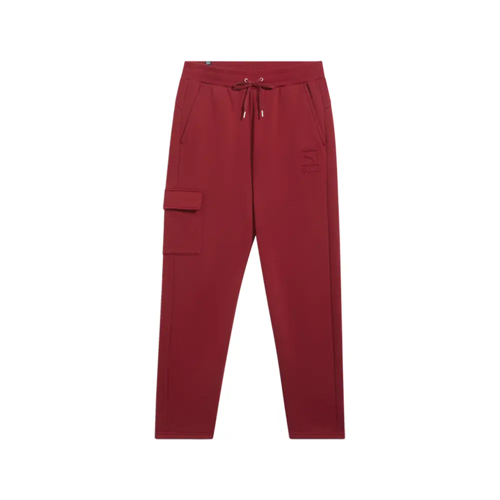 PUMA Mens Elevate Cargo Drawstring Pants Casual - Red