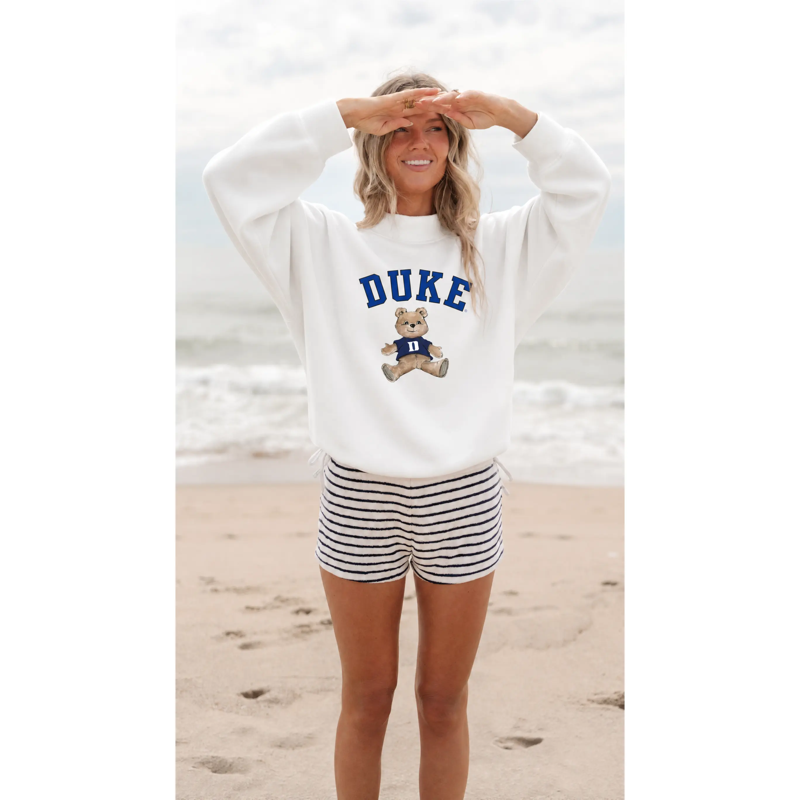 Duke Mock-Neck Crew Sweatshirt