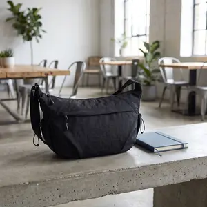 Women's Lightweight Nylon Crossbody Bag - Handheld Design, Spacious, Multi-Pocket for Daily Commute
