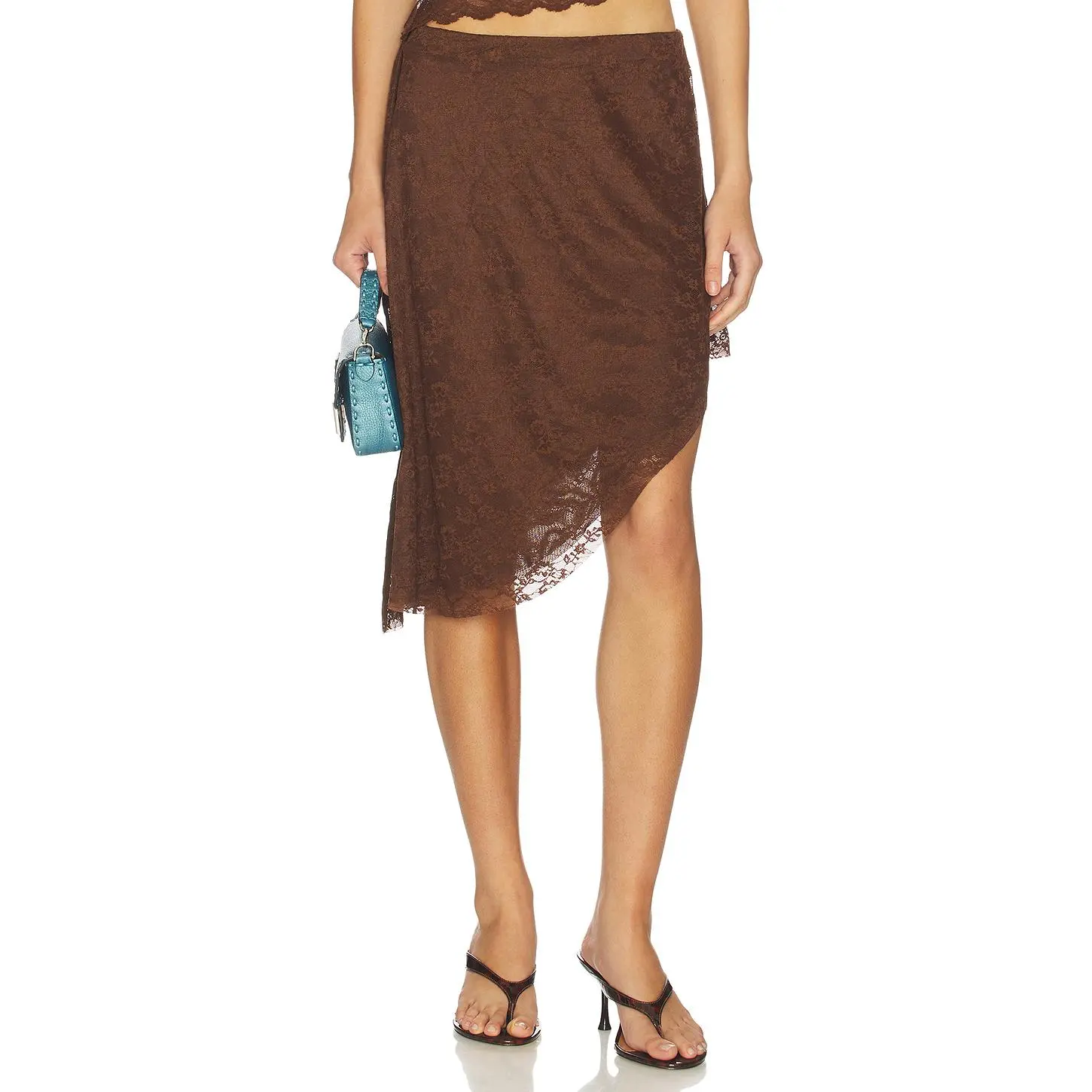 SOVERE Harper Skirt in Chocolate