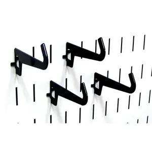 Curved Tip Slotted Pegboard Hook (4) Pack - 3-1/2 Reach - 10-HZ-103