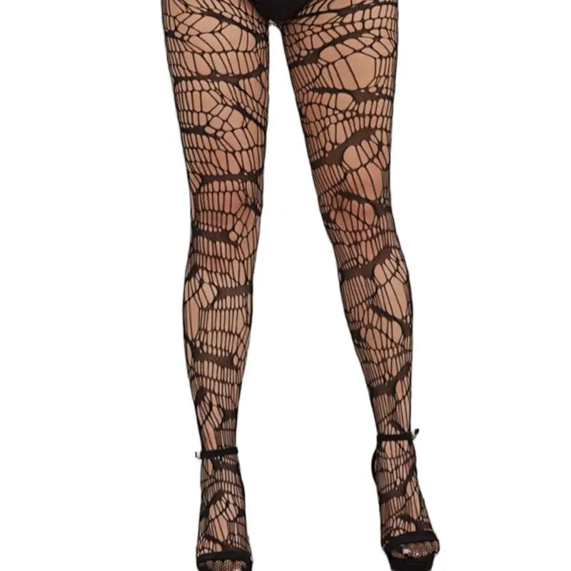 Fishnet Leggings - Black Patterned Tights for Your Style Needs