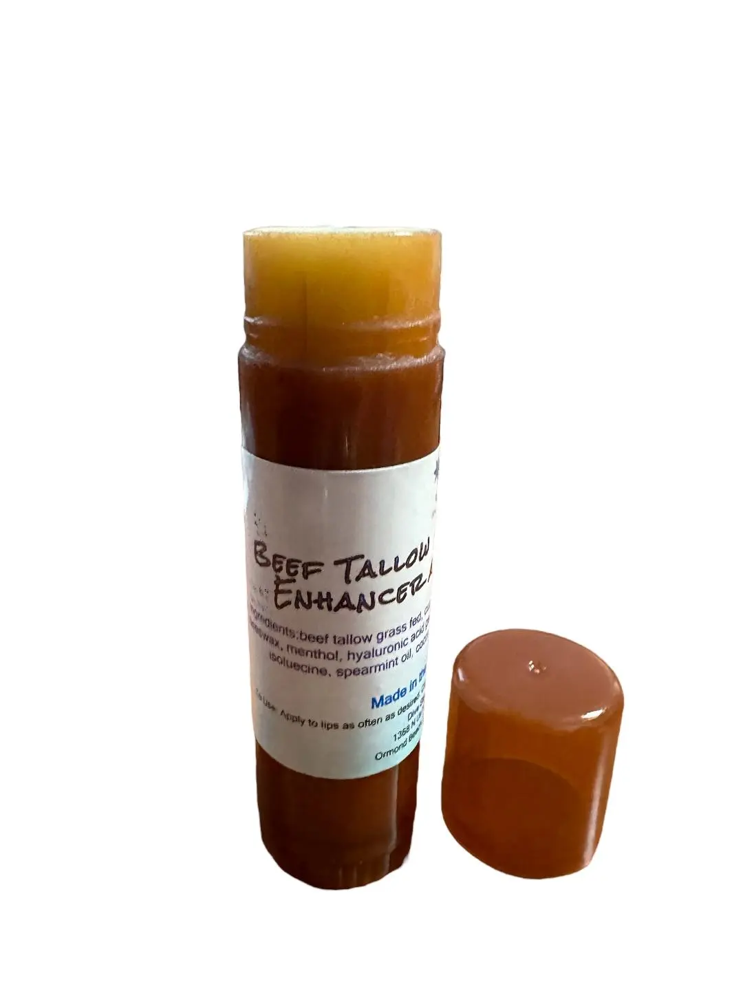 Diva Stuff Beef Tallow Lip Balm, Lip Enhancer and Lip Plumper By Diva Stuff, Large .50 oz Tube