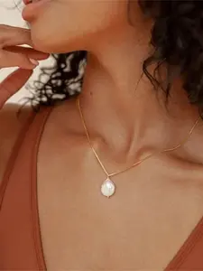 Baroque Freshwater Pearl Necklace Pendant, Elegant and Sophisticated, Perfect for Parties, Ideal Gift for Women, All Seasons Jewelry