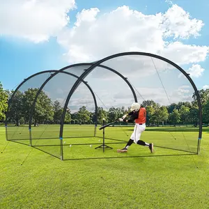 ORIENGEAR Baseball Batting Cage Baseball Batting Cages for Backyard Hitting Cage Baseball and Softball Training Equipment Backyard Hitting and Pitching Practice Net 20 x 13 x 9 ft Open Ended