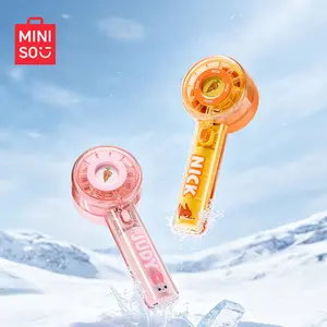 MINISO Judy & Nick Turbo Handheld Fan with 2000mAh Rechargeable Battery, Portable Mini Summer Cooling Fan for Outdoor Travel, Adjustable 3 Wind Speeds Compact Pocket Personal Cooler for Instant Heat Relief in Hot Summer Days