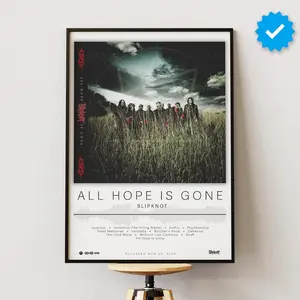 Slipknot Poster | All Hope Is Gone Poster | Album Poster Prints | Wall Decor Posters | Album Cover | Metal Music Poster